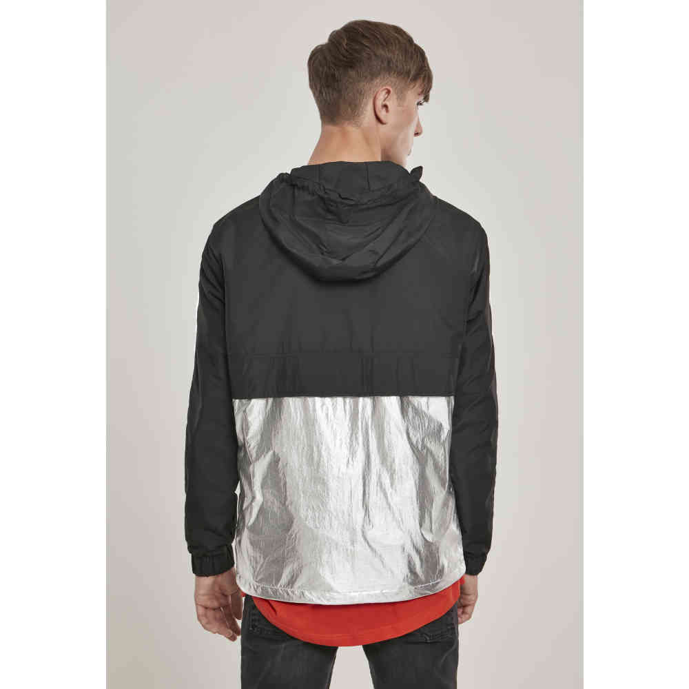 Urban Classics - Reflective Mister Tee Windbreaker jacket - L - Black